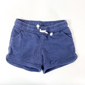 Cat & Jack Girls' Blue Knit Shorts XS (4/5) with Drawstring - Comfortable Summer